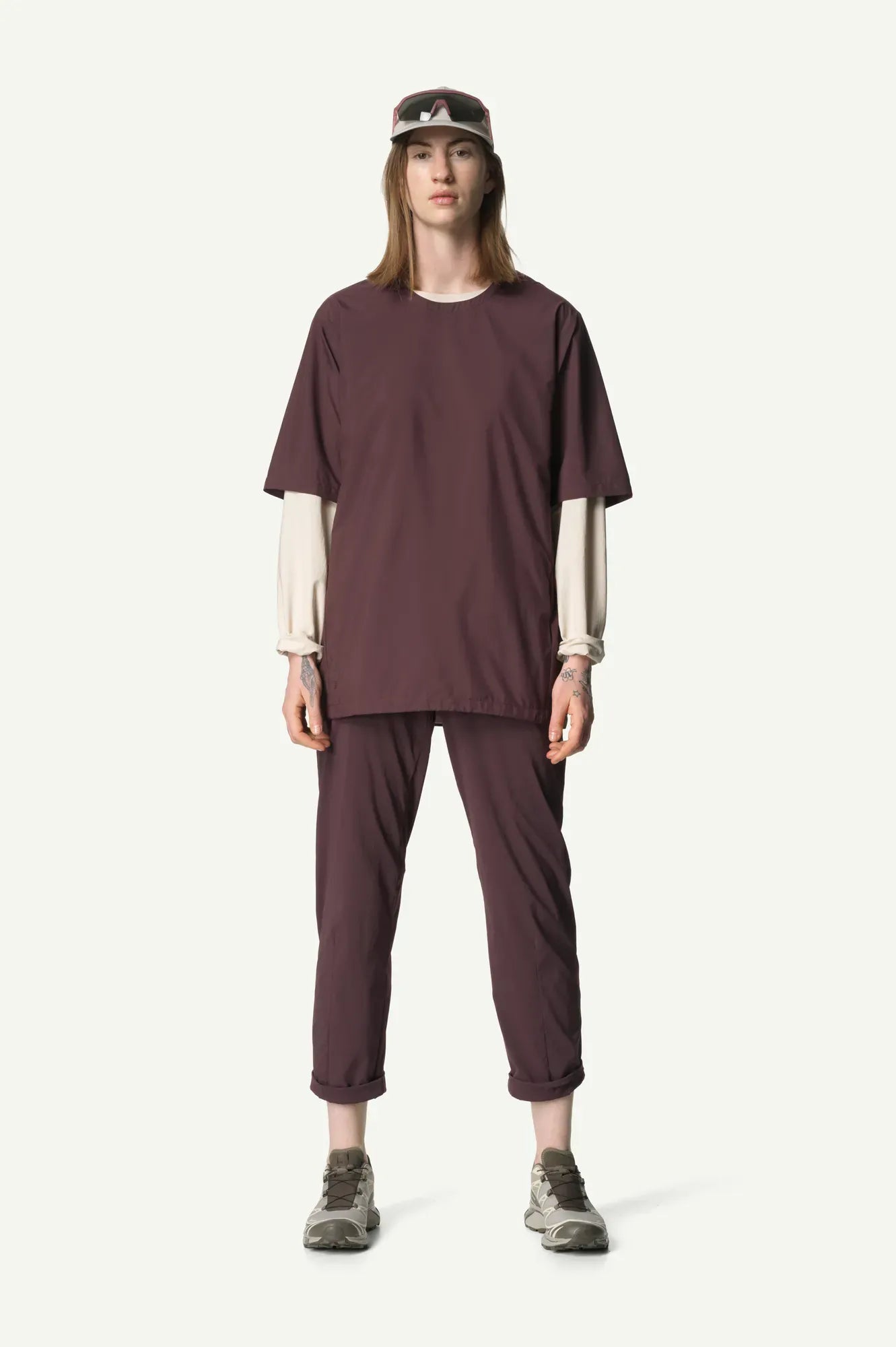 houdini-cover-weather-tee-shirt-sage-green-unisex image 2