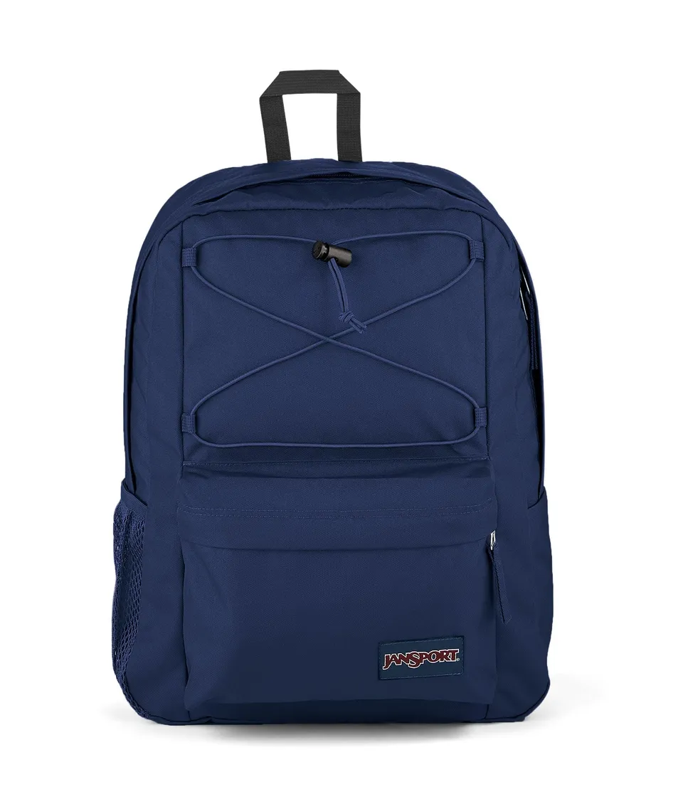 jansport-flex-pack-rucksack-navy-mit-gummizug-laptop image 1