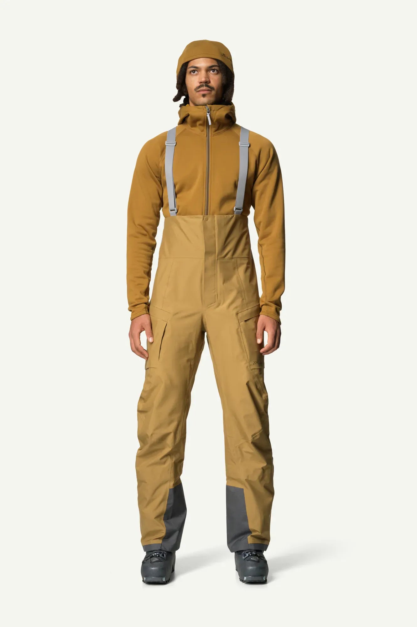 houdini-rollercoaster-bib-pants-herren-sandstorm-shell image 7