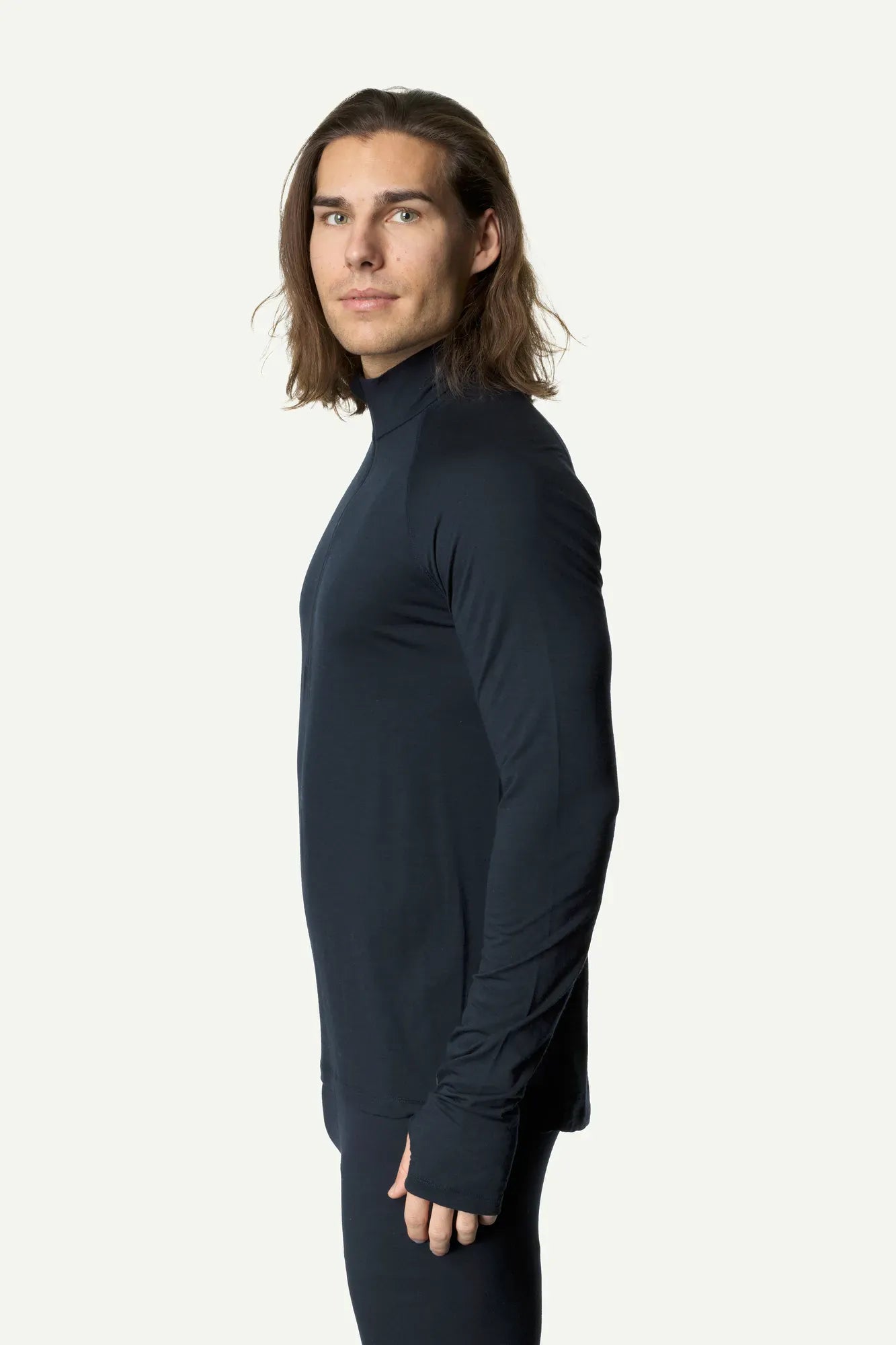 houdini-desoli-m-s-desoli-light-half-zip-true-black-merino image 2