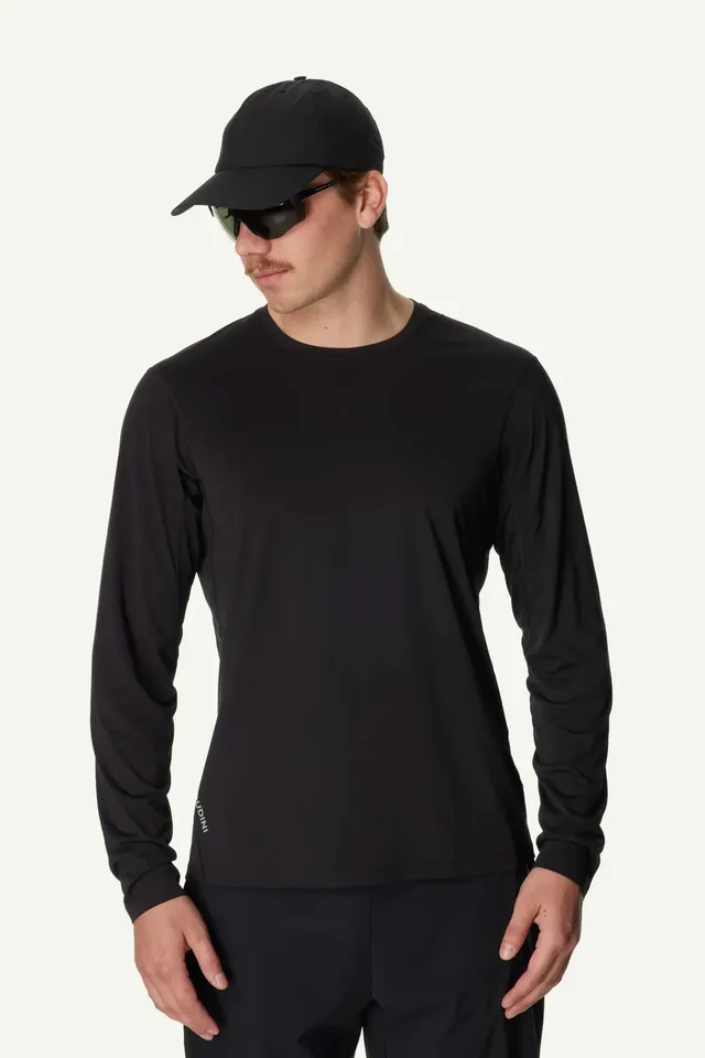houdini-pace-herren-laufshirt-langarm-true-black-schnell image 1