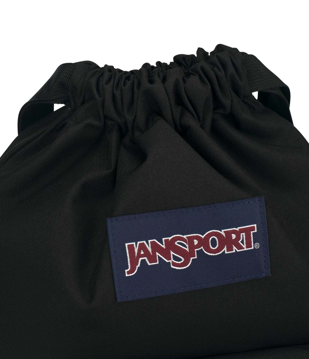 jansport-drawsack-rucksack-schwarz-turnbeutel-mit-kordelzug image 5