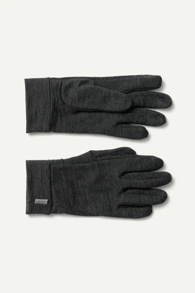 houdini-wool-liner-handschuhe-true-black-merinowolle image 1