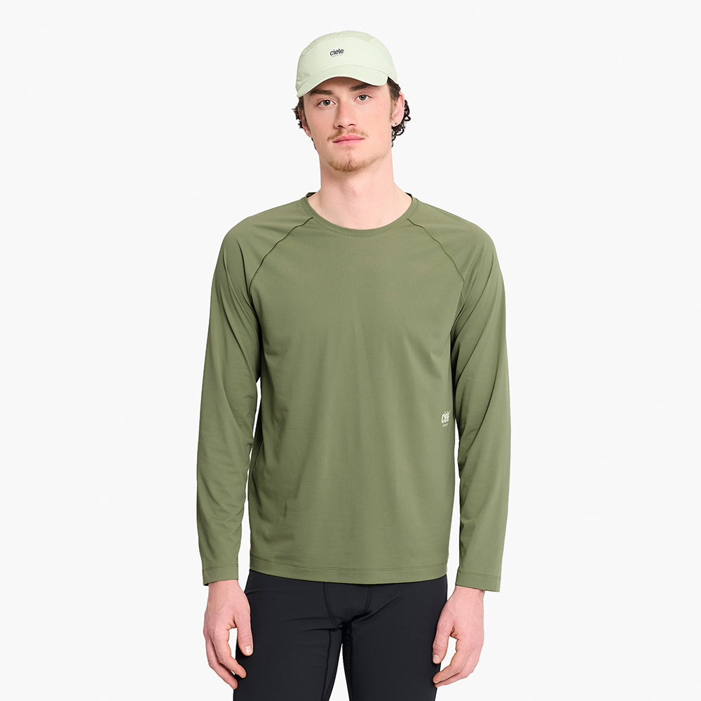 ciele-m-dlylongsleeve-laufshirt-herren-toad-braun-uv-schutz image 2