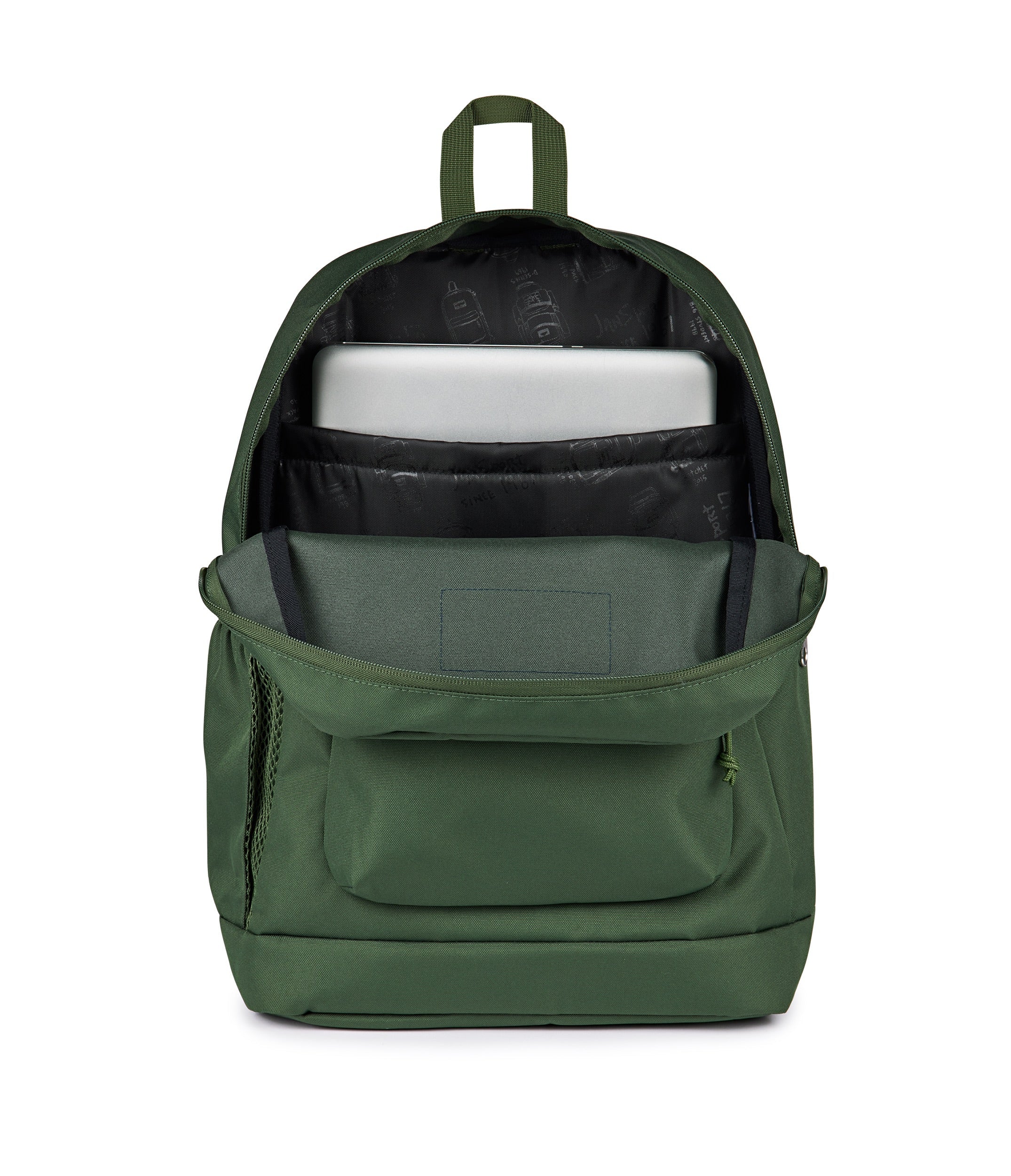 jansport-cross-town-plus-rucksack-laptopfach-cargo-green image 5