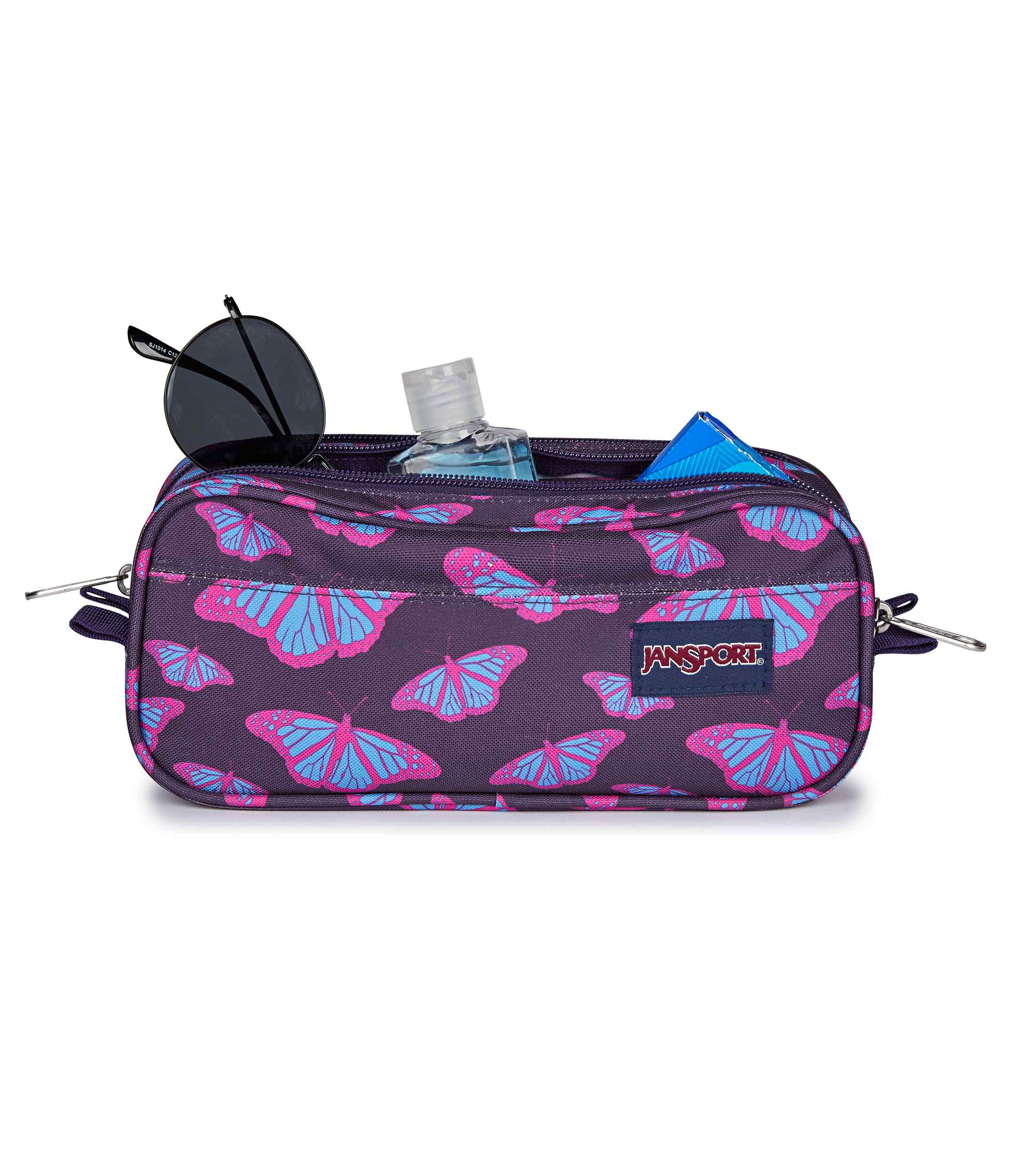 jansport-large-accessory-pouch-zubeh-rtasche-flutter-by-purple-reissverschluss image 3