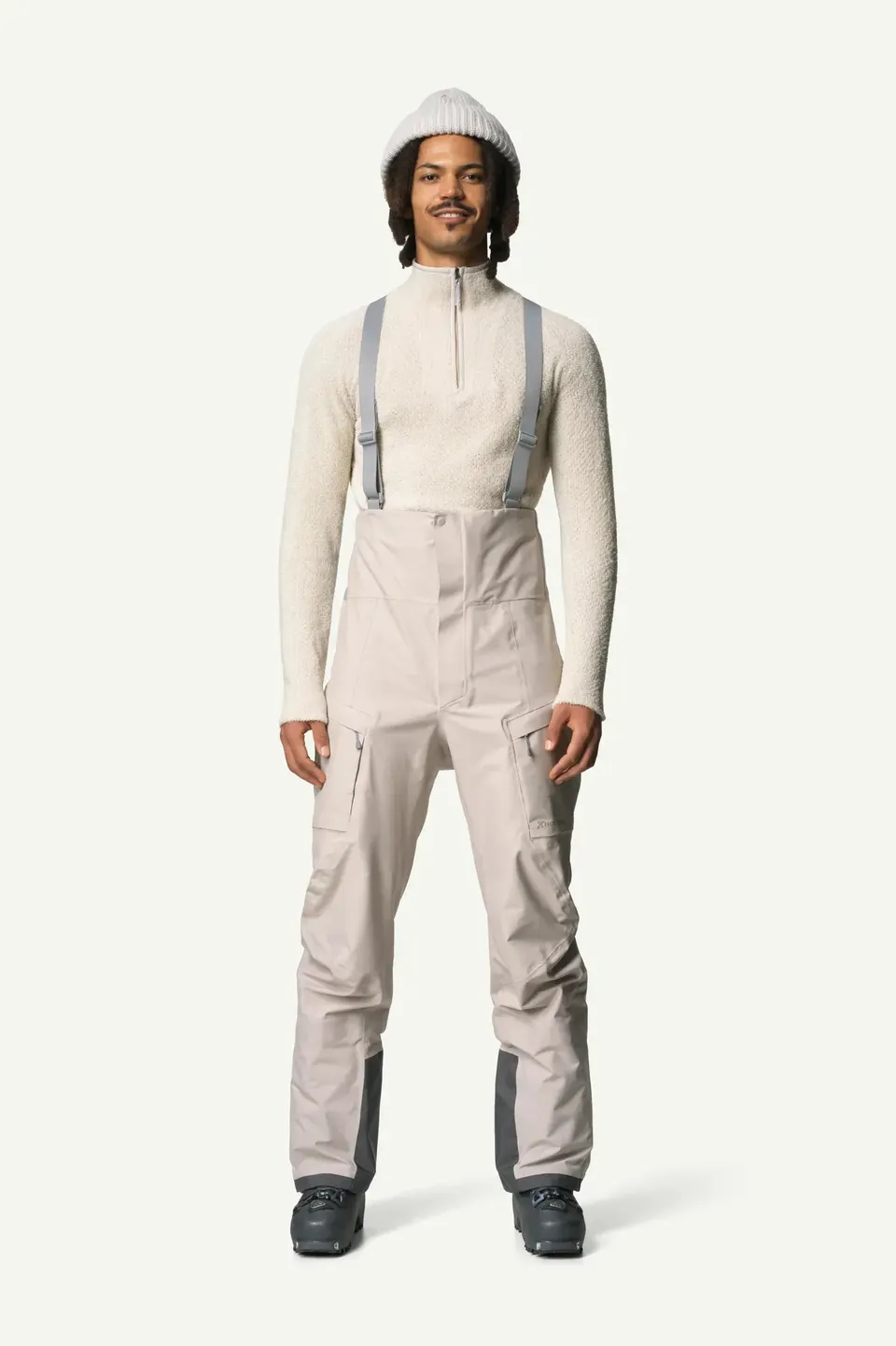 houdini-rollercoaster-bib-pants-herren-sandstorm-shell image 1