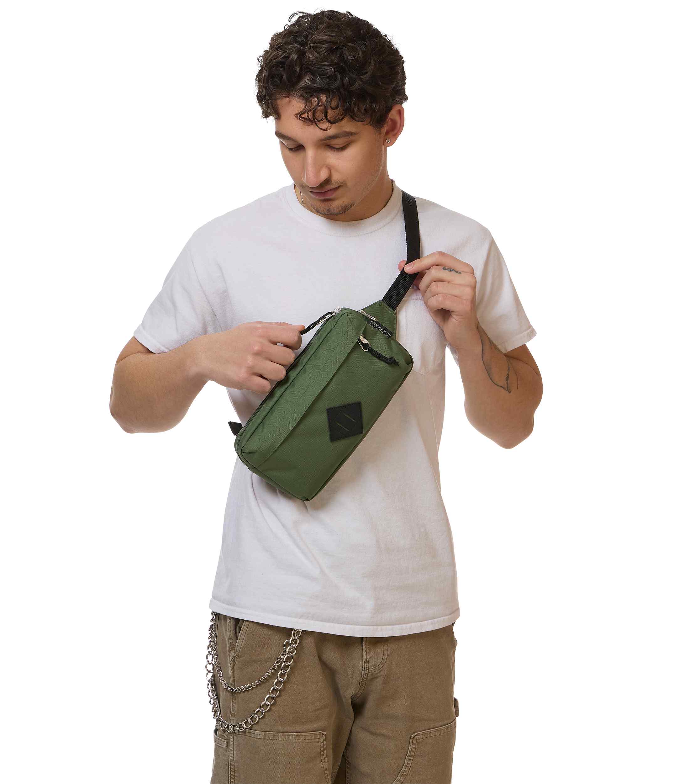 jansport-waisted-g-rteltasche-cargo-green-bauchtasche image 6