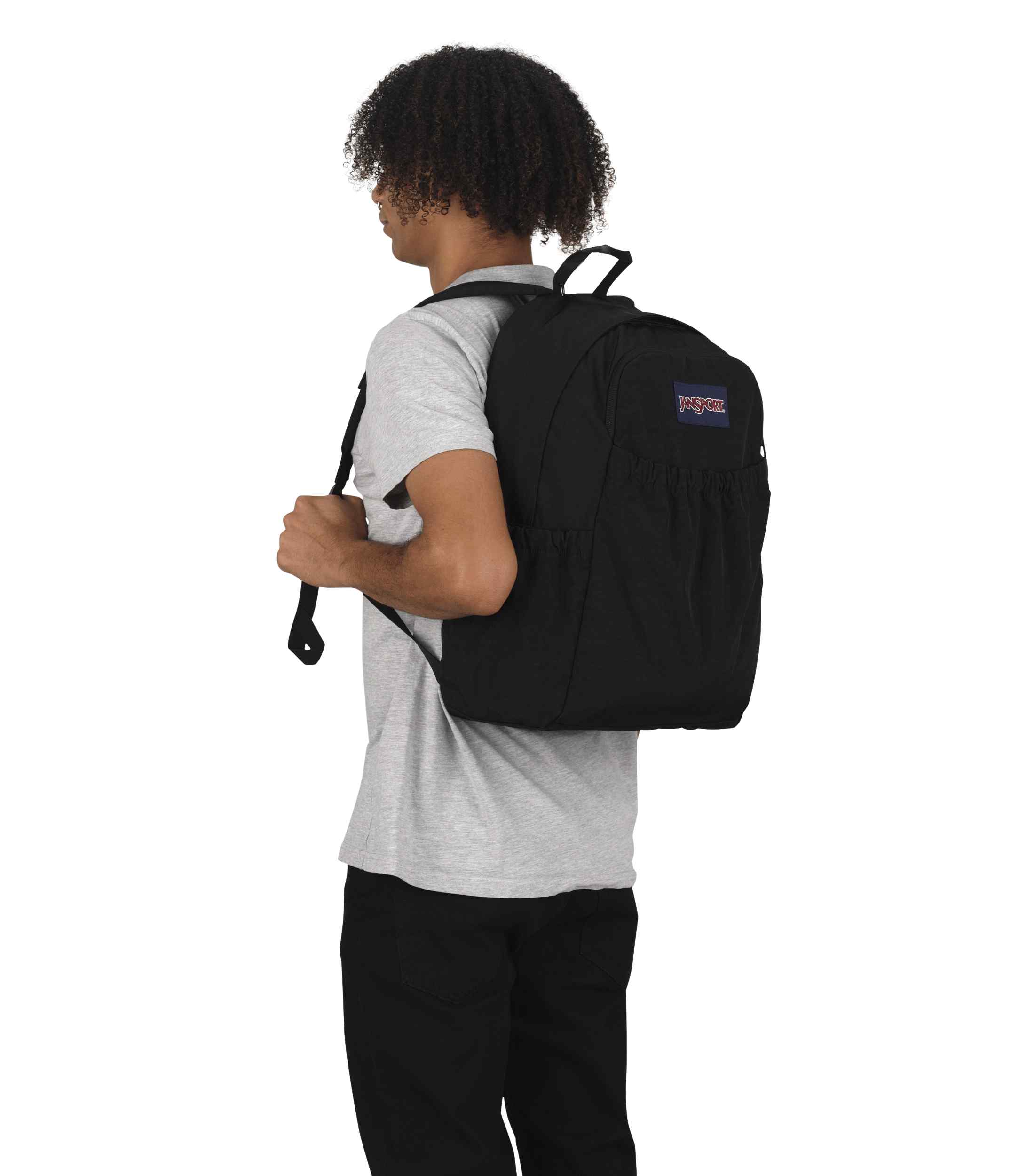 jansport-slouch-pack-rucksack-schwarz-laptop image 8
