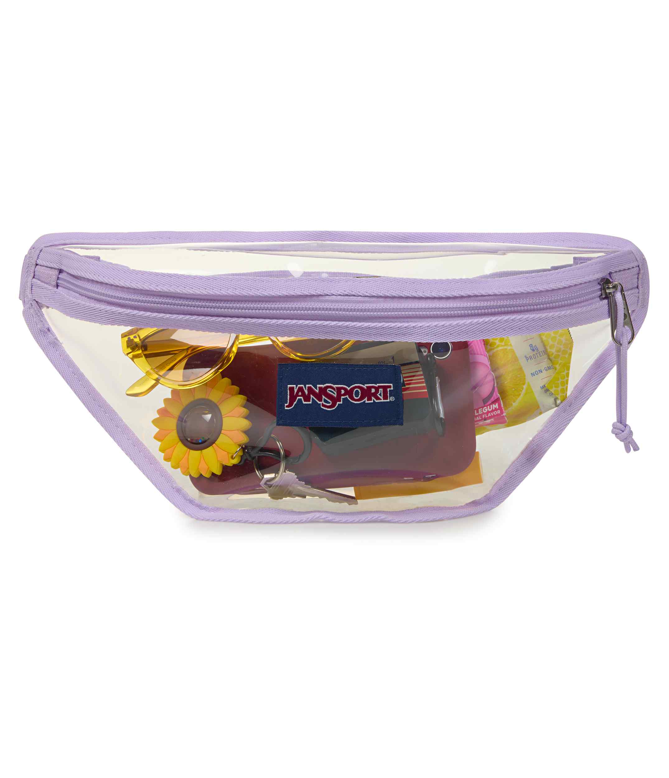 jansport-clear-waistpack-g-rteltasche-pastel-lilac-transparent image 5