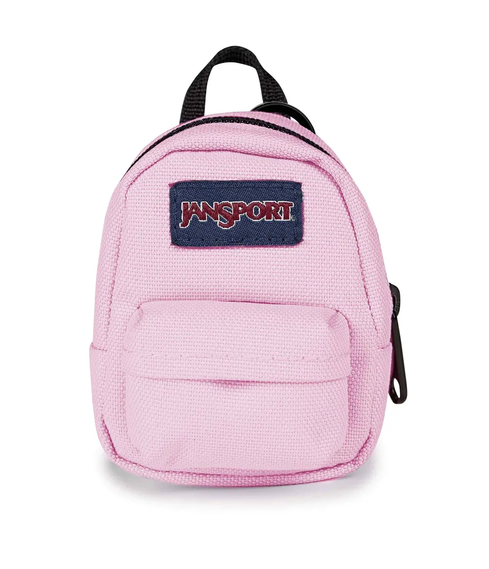 jansport-mini-break-minitasche-pink-ice-karabiner image 1