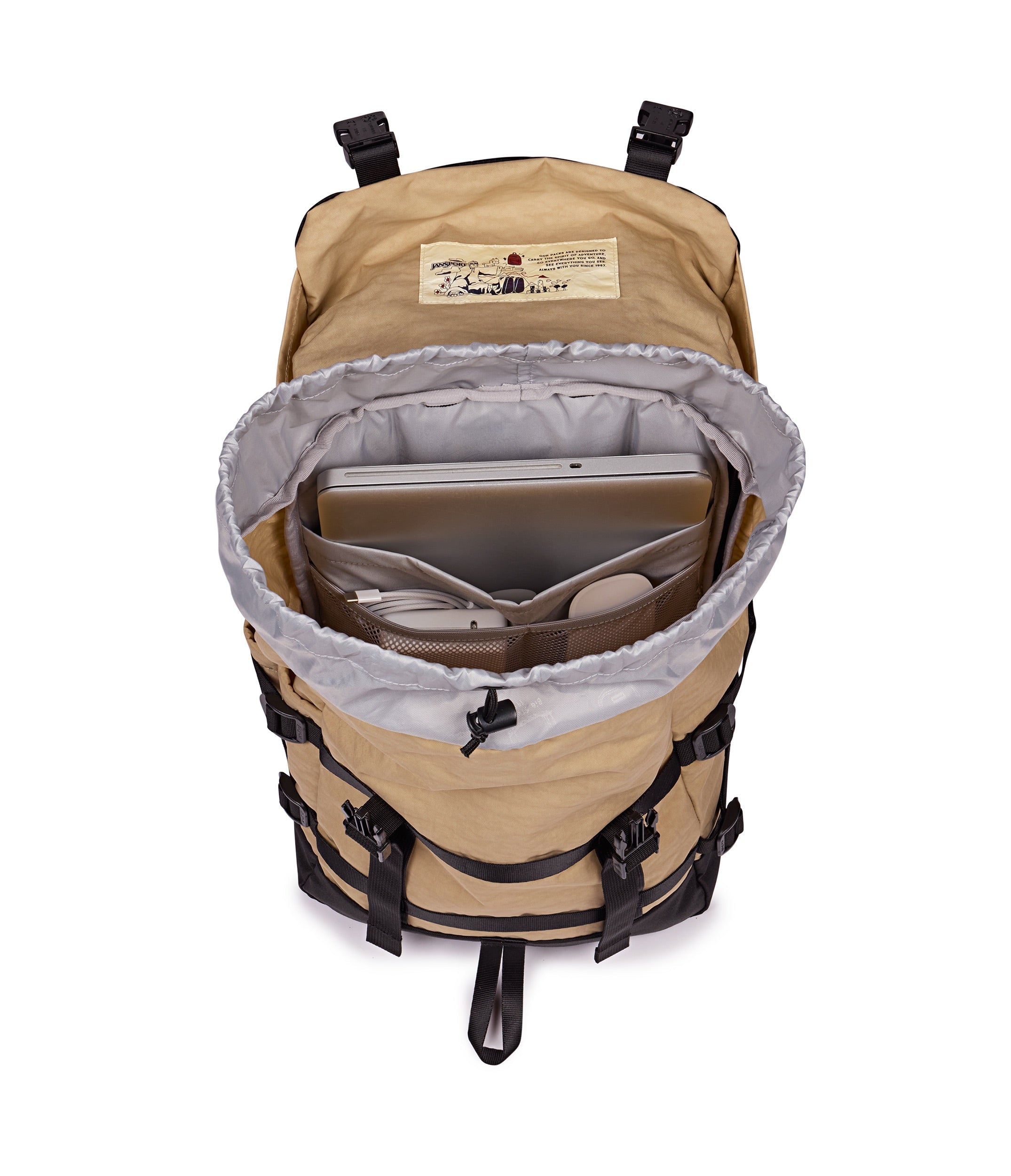 jansport-skip-pack-rucksack-travertine-mit-laptopfach image 5