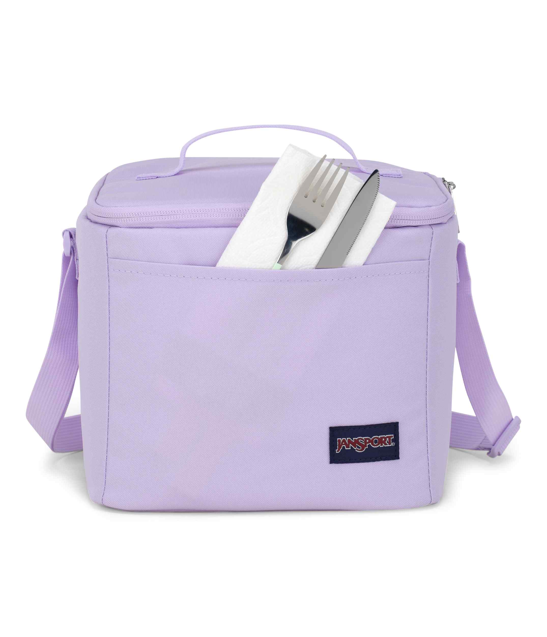 jansport-super-snack-lunchtasche-pastel-lilac-isoliert image 6