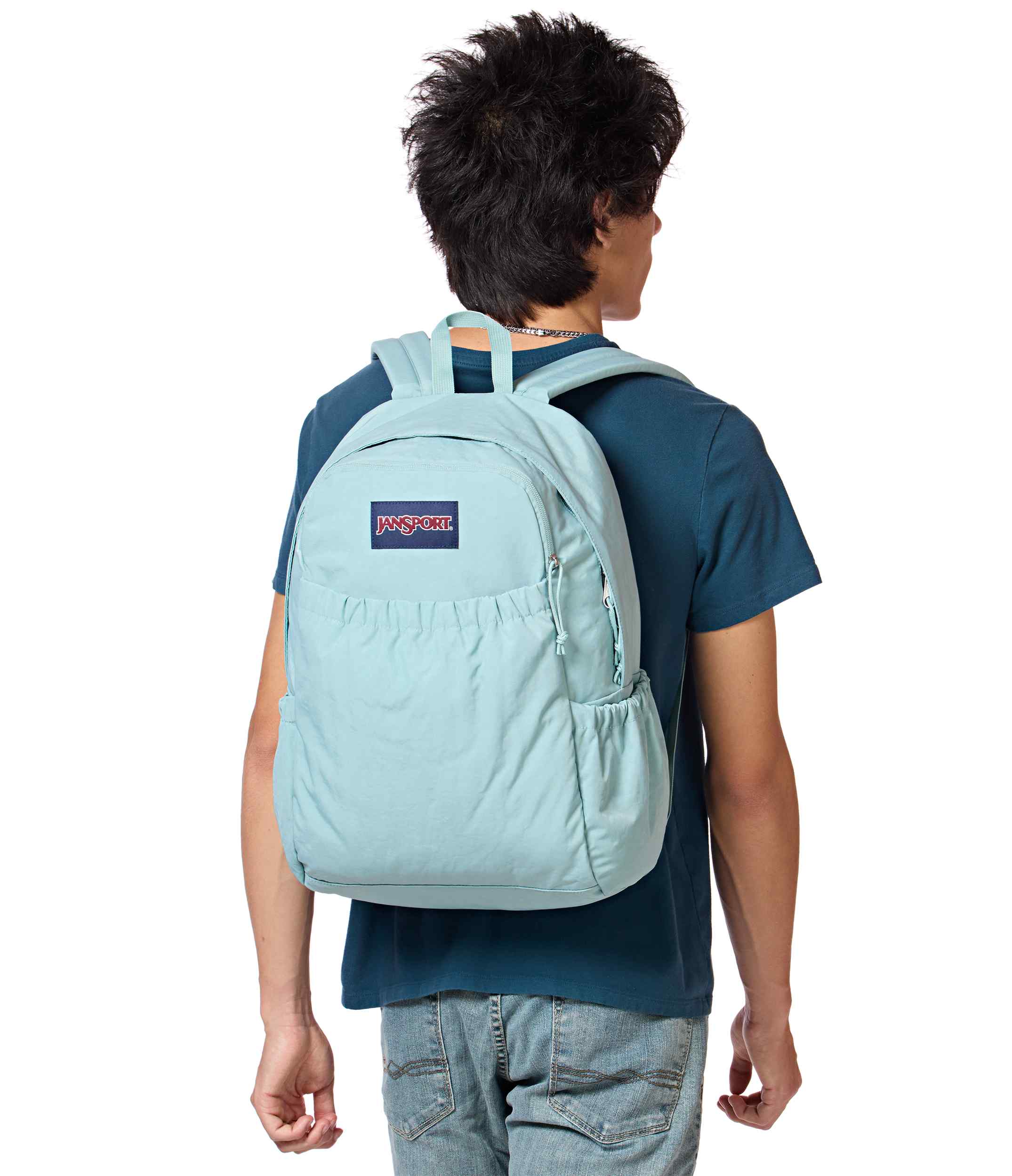 jansport-slouch-pack-rucksack-faded-sage-mit-flaschenfach image 8