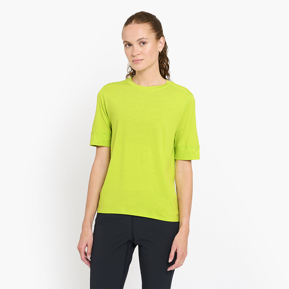 ciele-w-hlstshirt-t-shirt-damen-lime-green-merino image 2