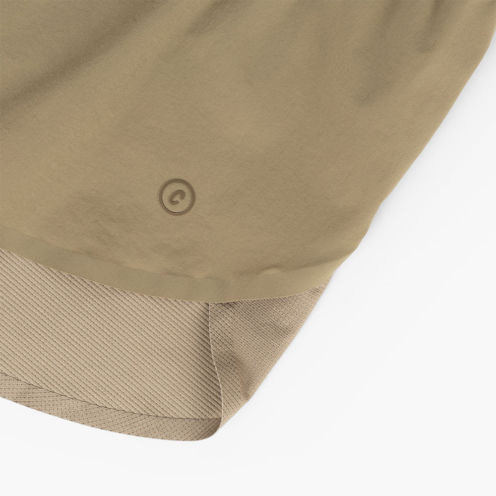 ciele-icnshort-damen-laufshorts-canvas-3-zoll-beige image 6