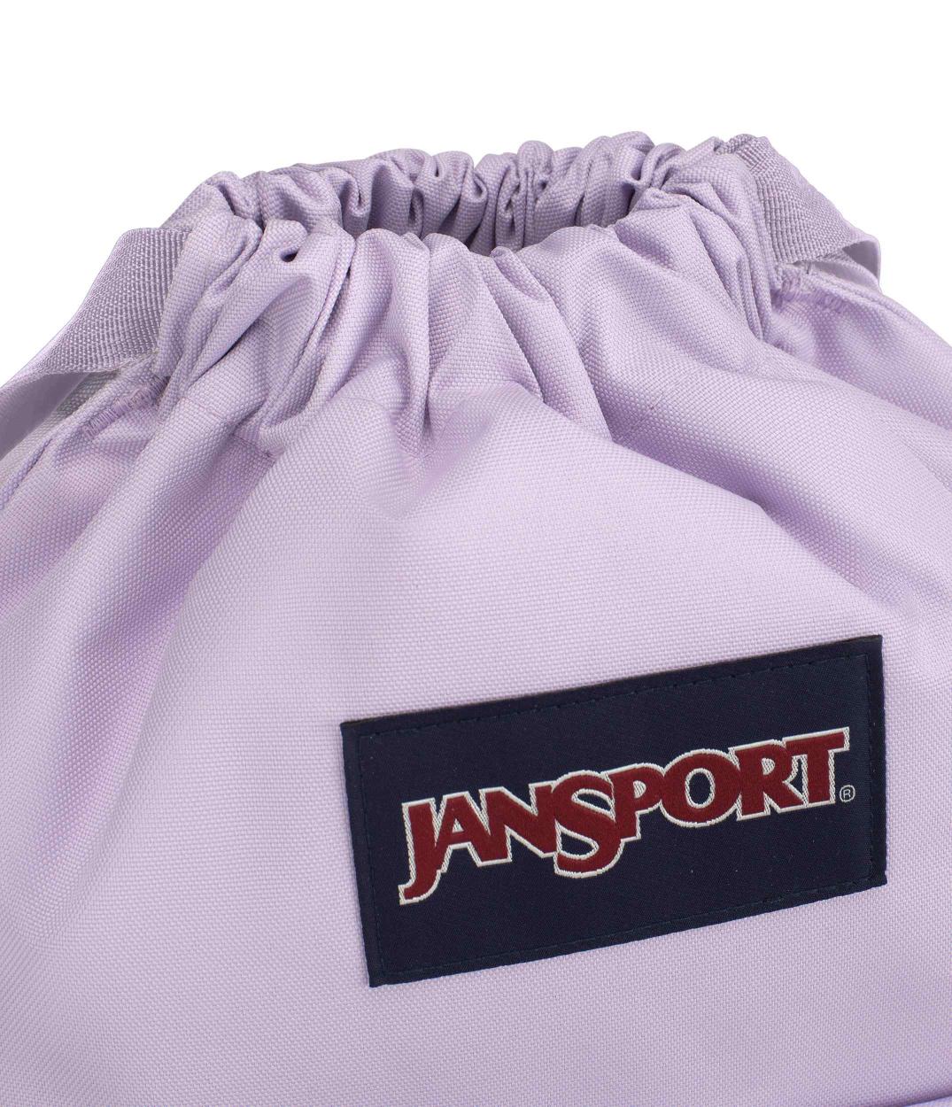 jansport-drawsack-turnbeutel-pastel-lilac-mit-kordelzug image 2