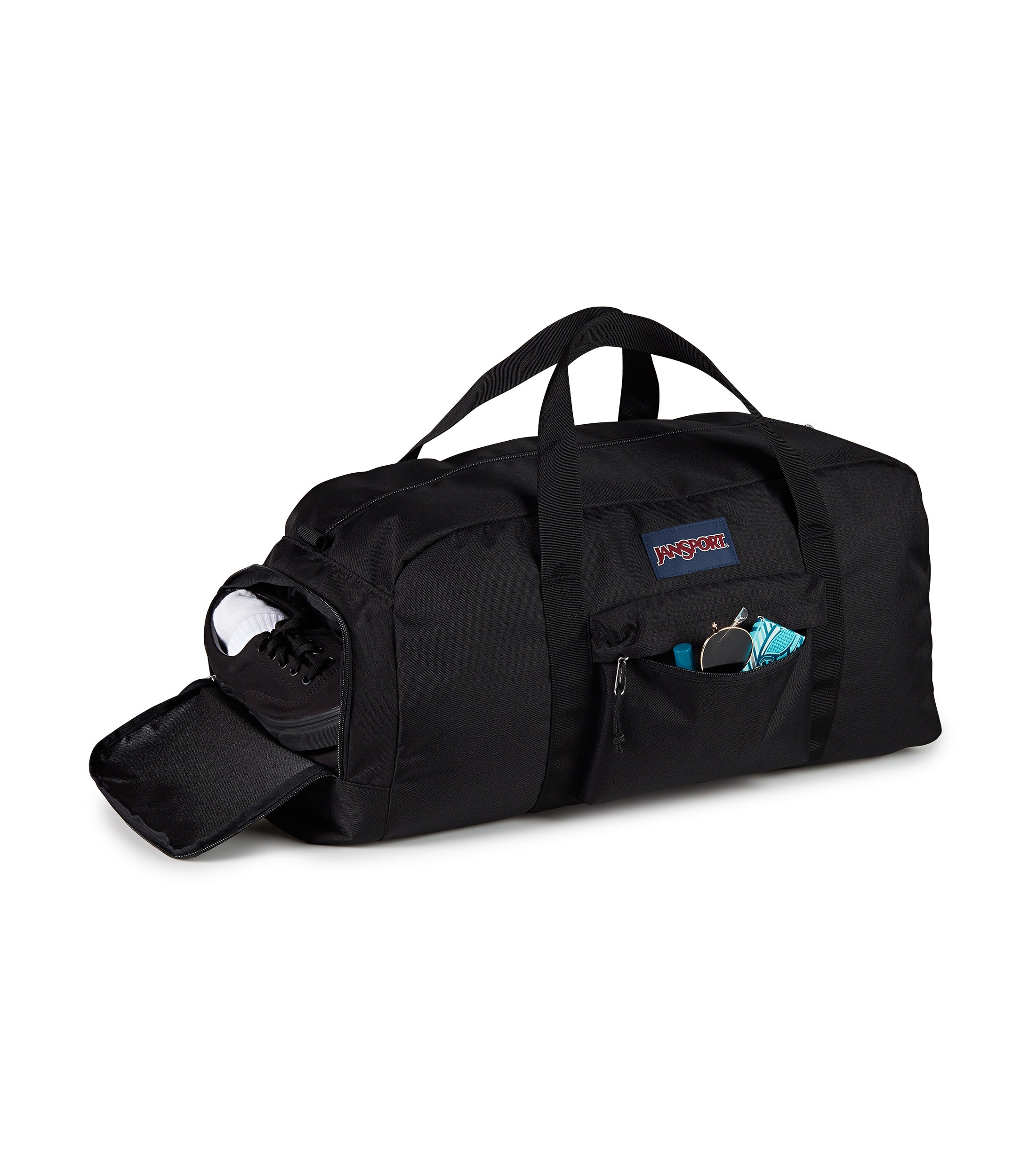 jansport-weekender-large-duffle-reisetasche-schwarz image 5