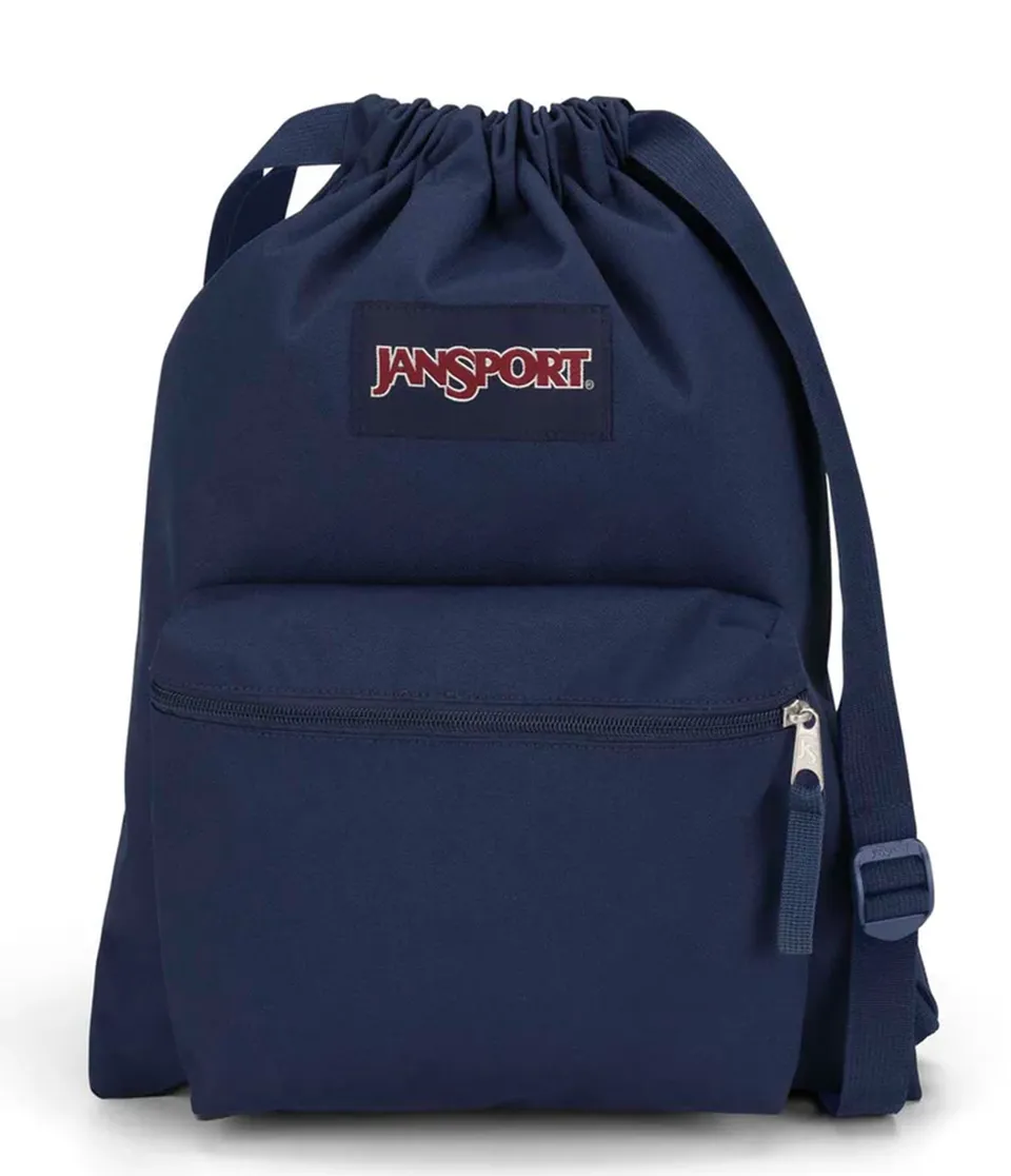 jansport-drawsack-rucksack-navy-mit-kordelzug image 1