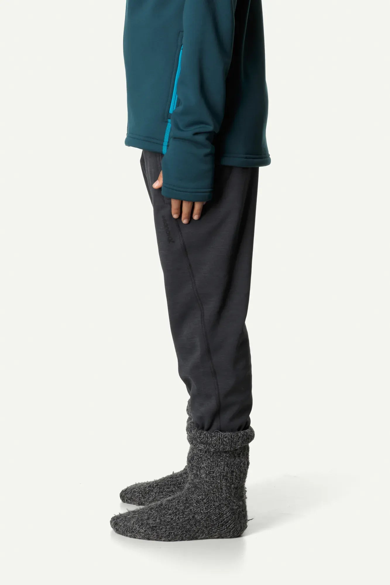 houdini-outright-jr-s-outright-pants-kinder-fleecehose-rock-black image 2