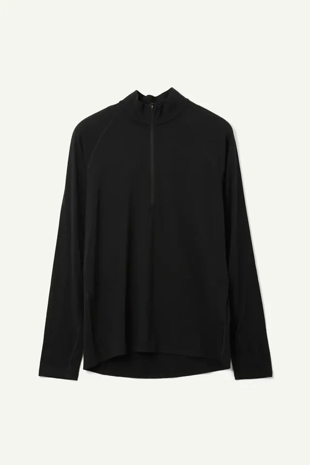 houdini-puremerino-half-zip-herren-merinoshirt-true-black image 1