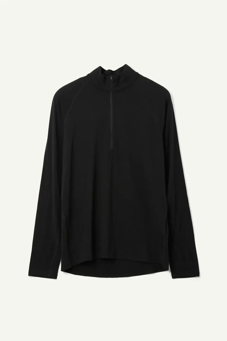 houdini-puremerino-half-zip-herren-merinoshirt-true-black image 1