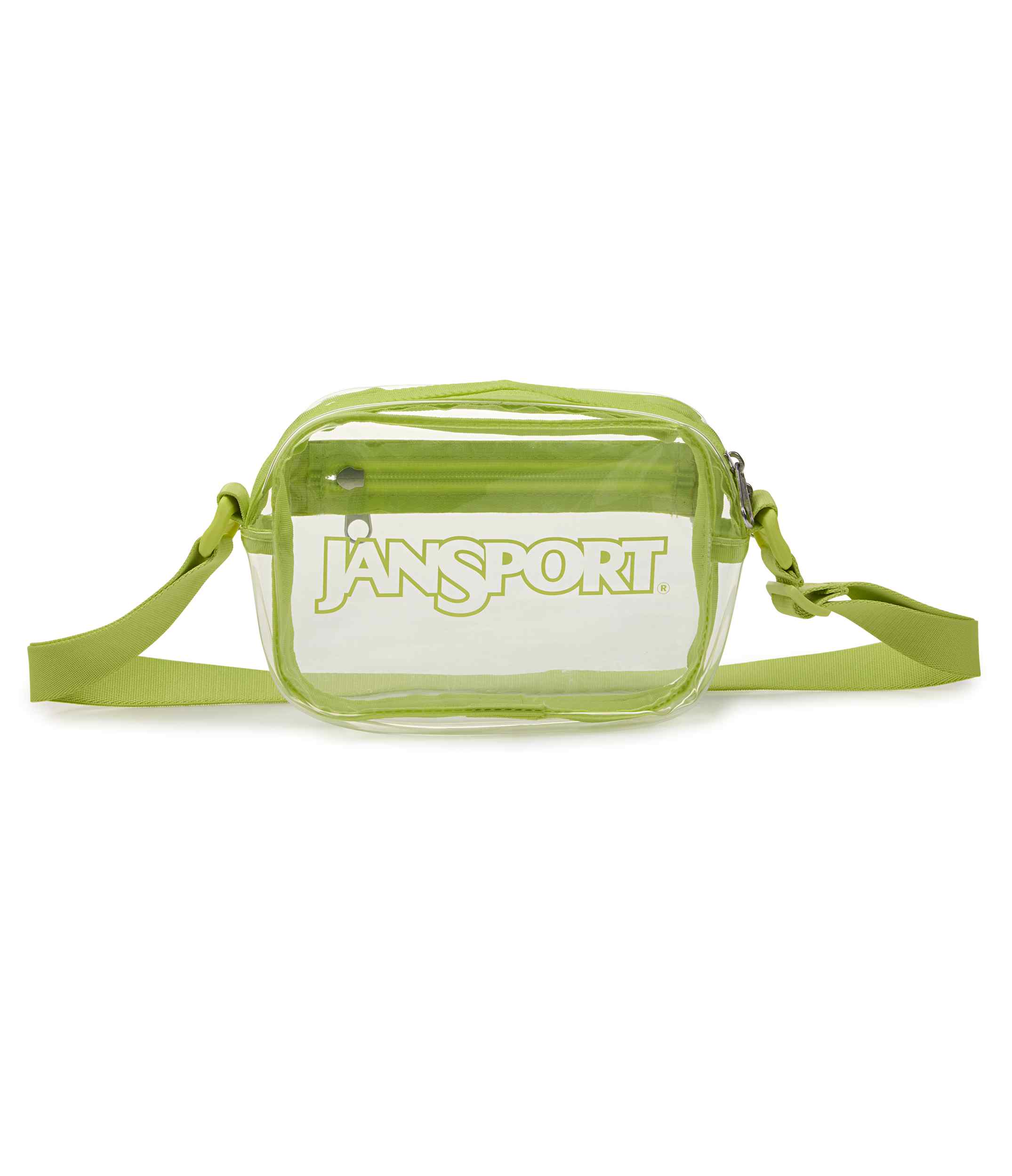 jansport-clear-crossbody-umh-ngetasche-lime-citron-transparent image 1