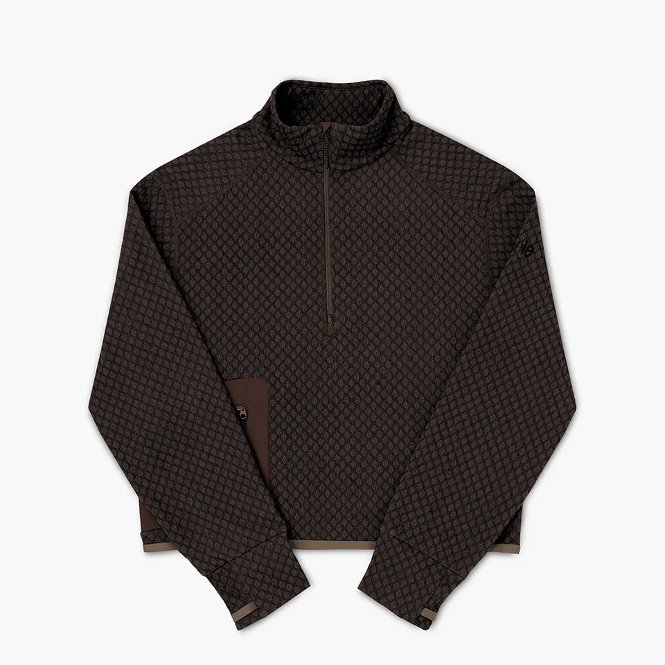 ciele-w-vlvhalfzip-oak-laufpullover-damen-braun-fleece image 1