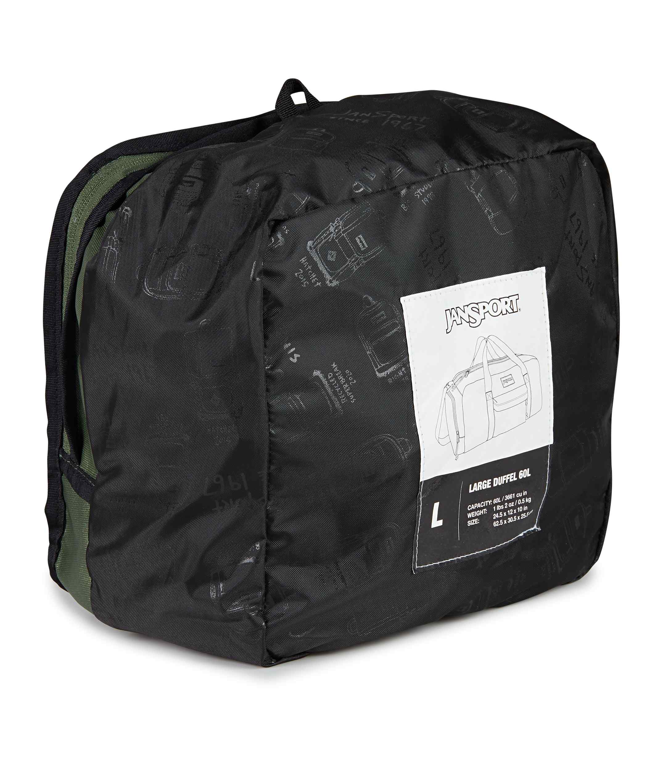 jansport-weekender-large-duffle-reisetasche-cargo-green image 6
