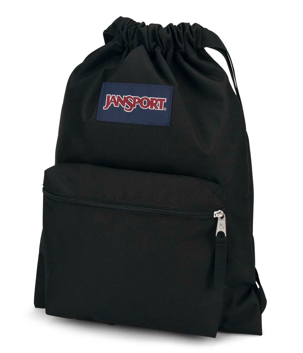 jansport-drawsack-rucksack-schwarz-turnbeutel-mit-kordelzug image 7