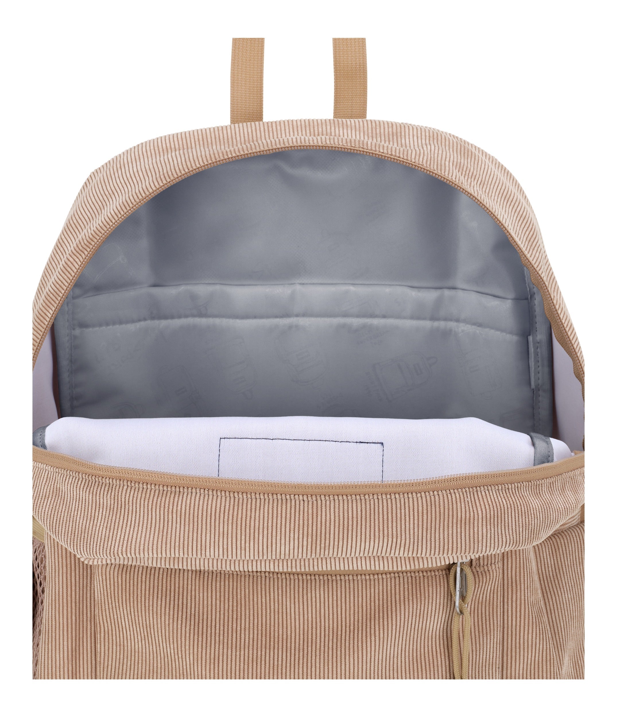 jansport-cross-town-plus-remix-rucksack-travertine-corduroy-laptopfach image 3