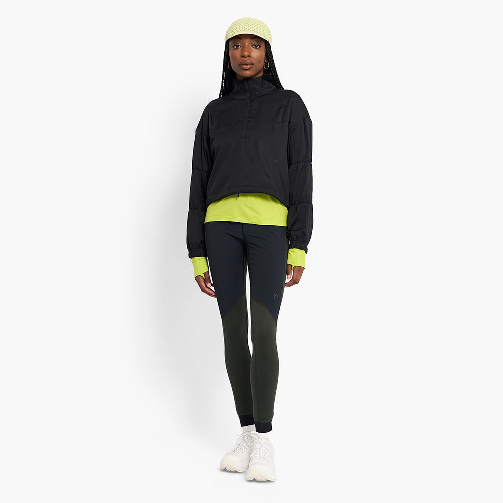 ciele-vslhalfzip-laufjacke-damen-schwarz-winddicht image 4