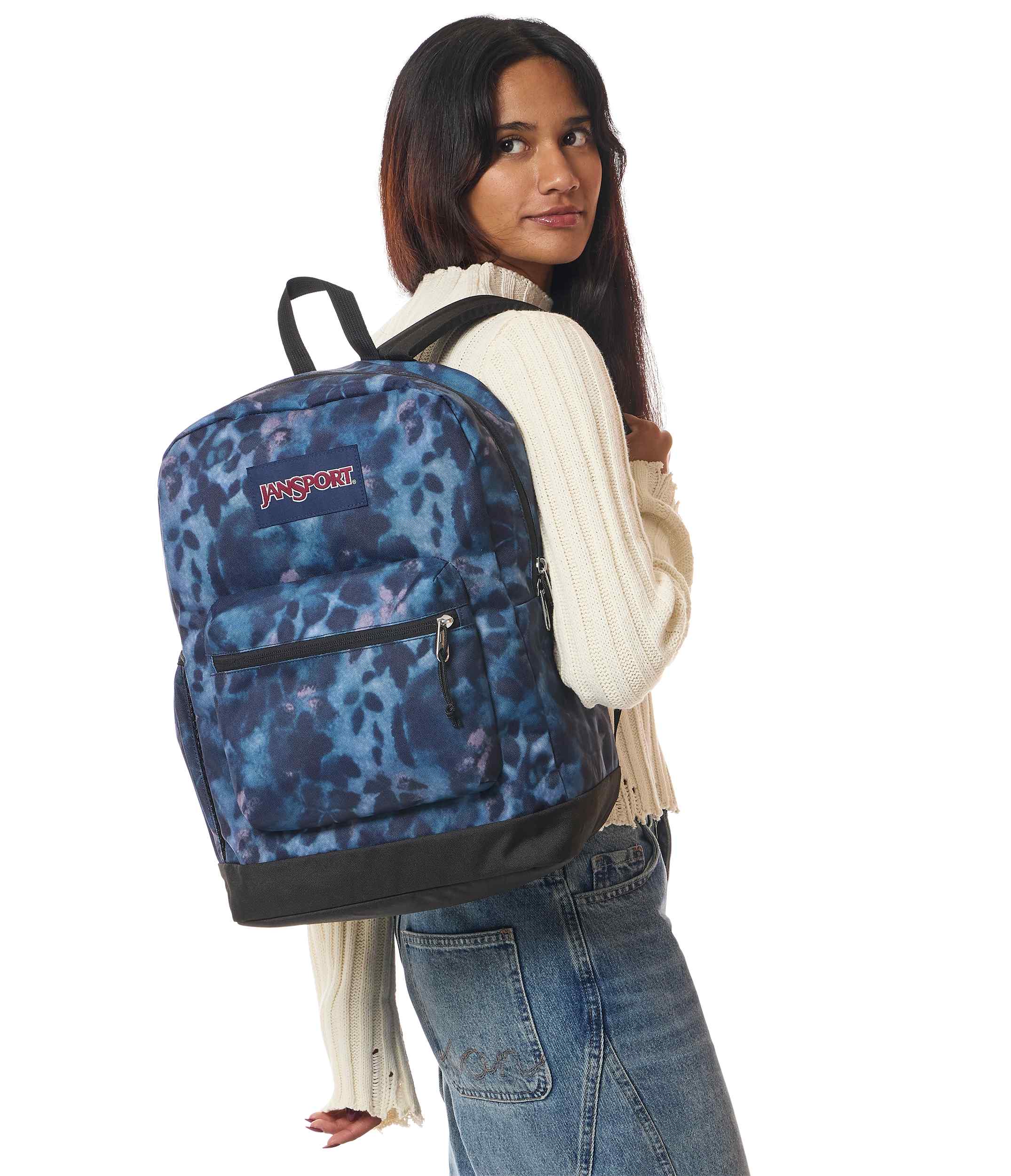 jansport-cross-town-plus-rucksack-laptopfach-ghostly-floral image 3